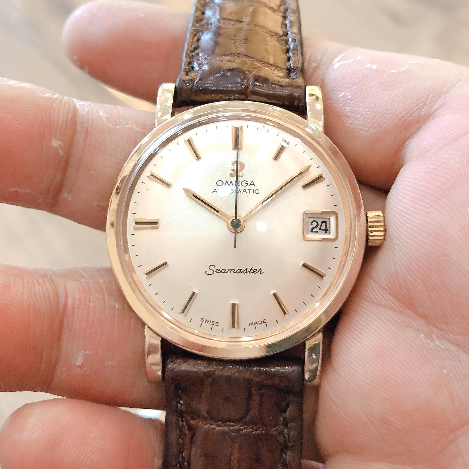 ng h c Omega seamaster automatic 10k goldfilled ch nh h ng Th y S